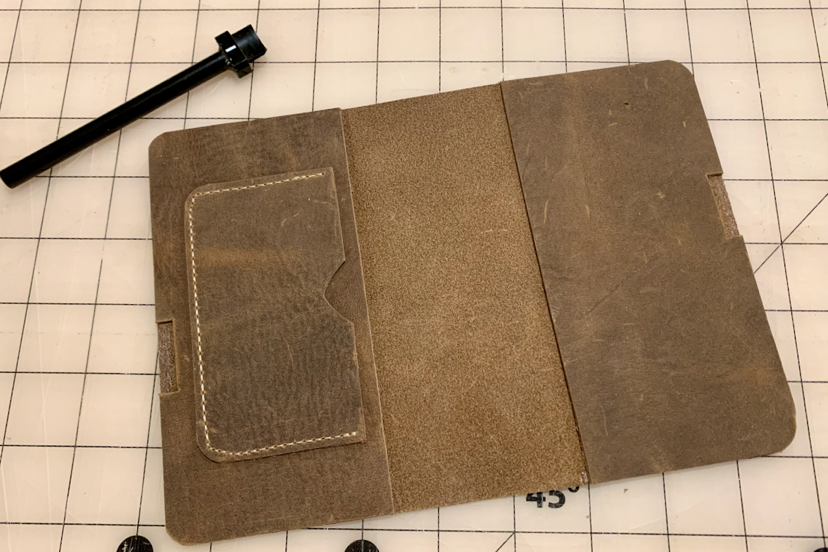 Leather Field Notes Cover Glue Up 4