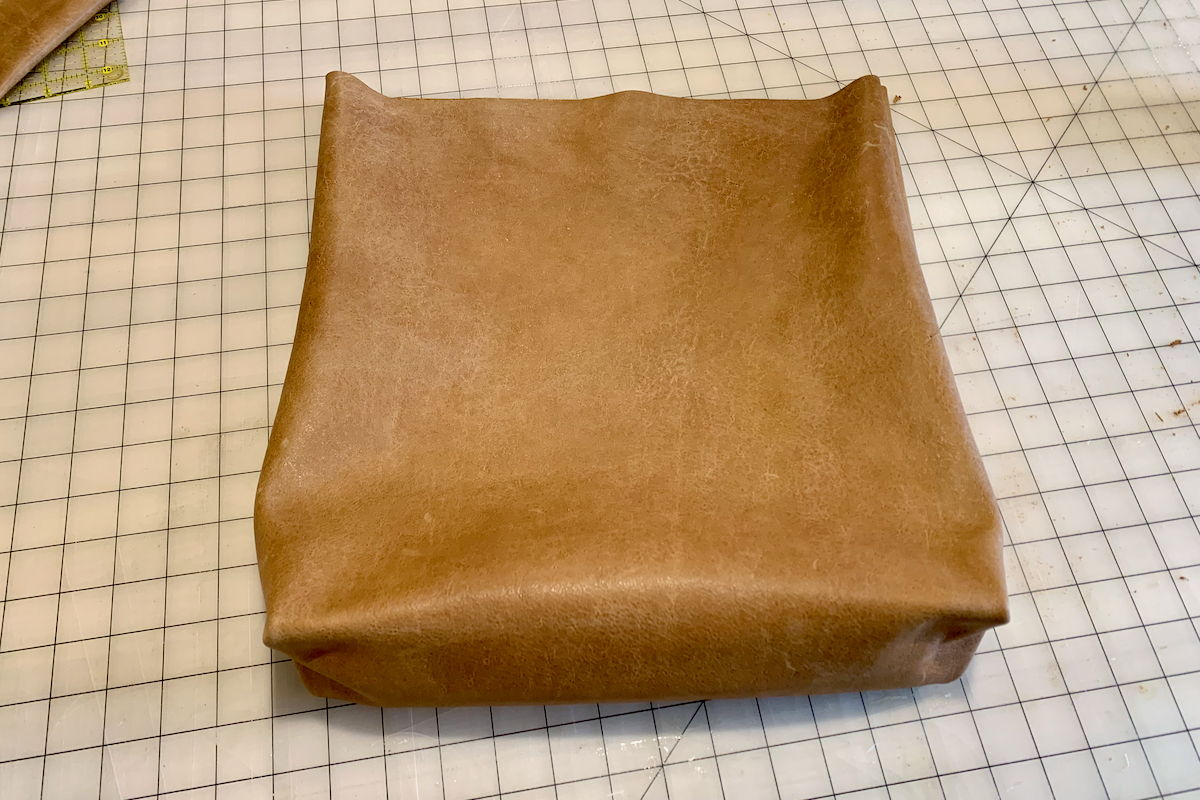 Leather Tote Bag Bag Outside