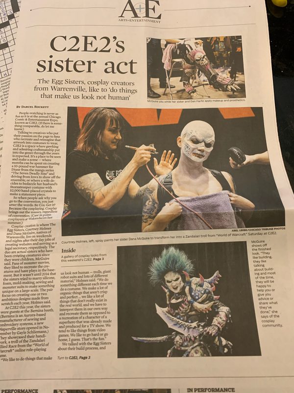 Egg Sisters in Chicago Tribune