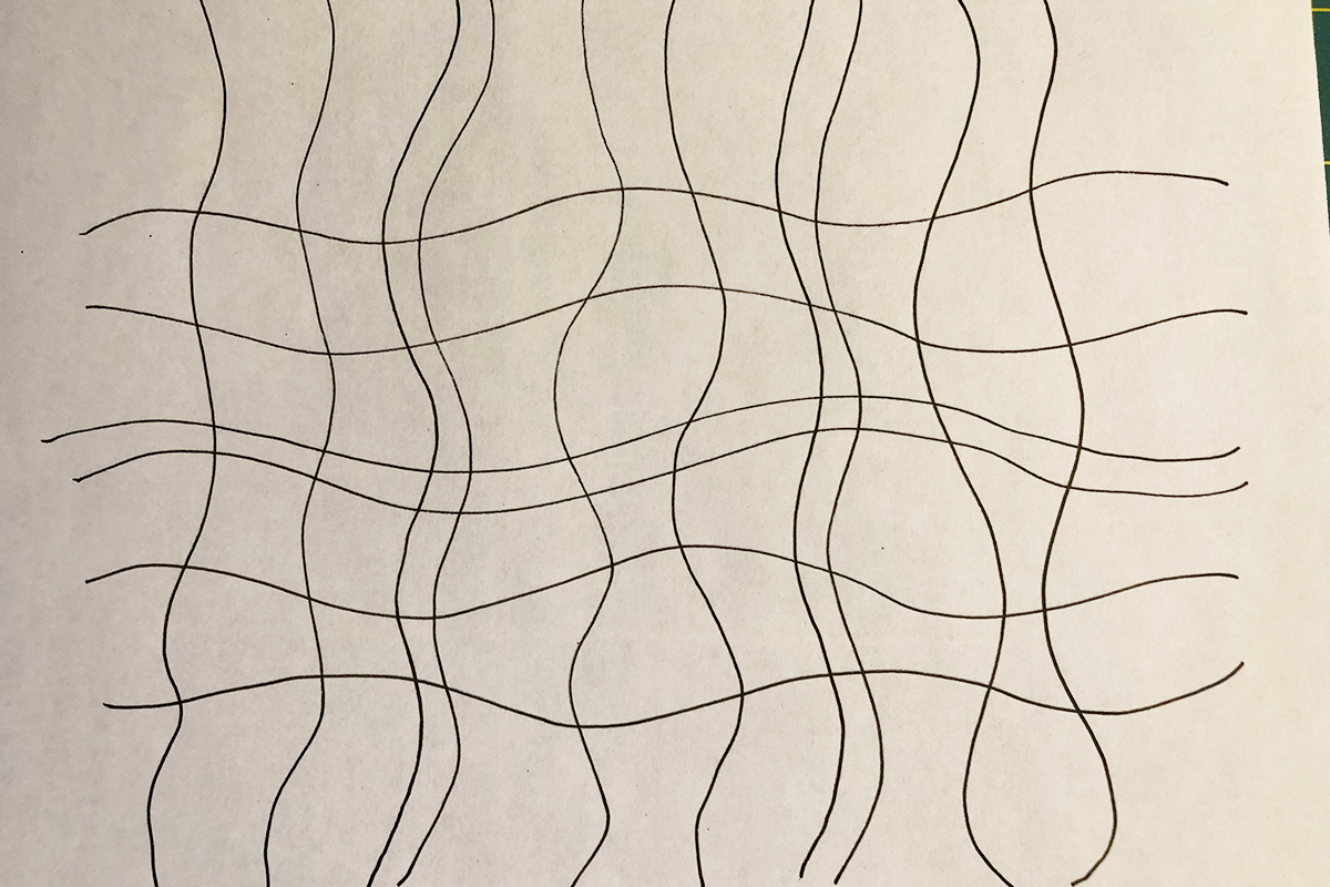 Free-Motion_Quilted_Placemats_Wavy_Lines_Drawn