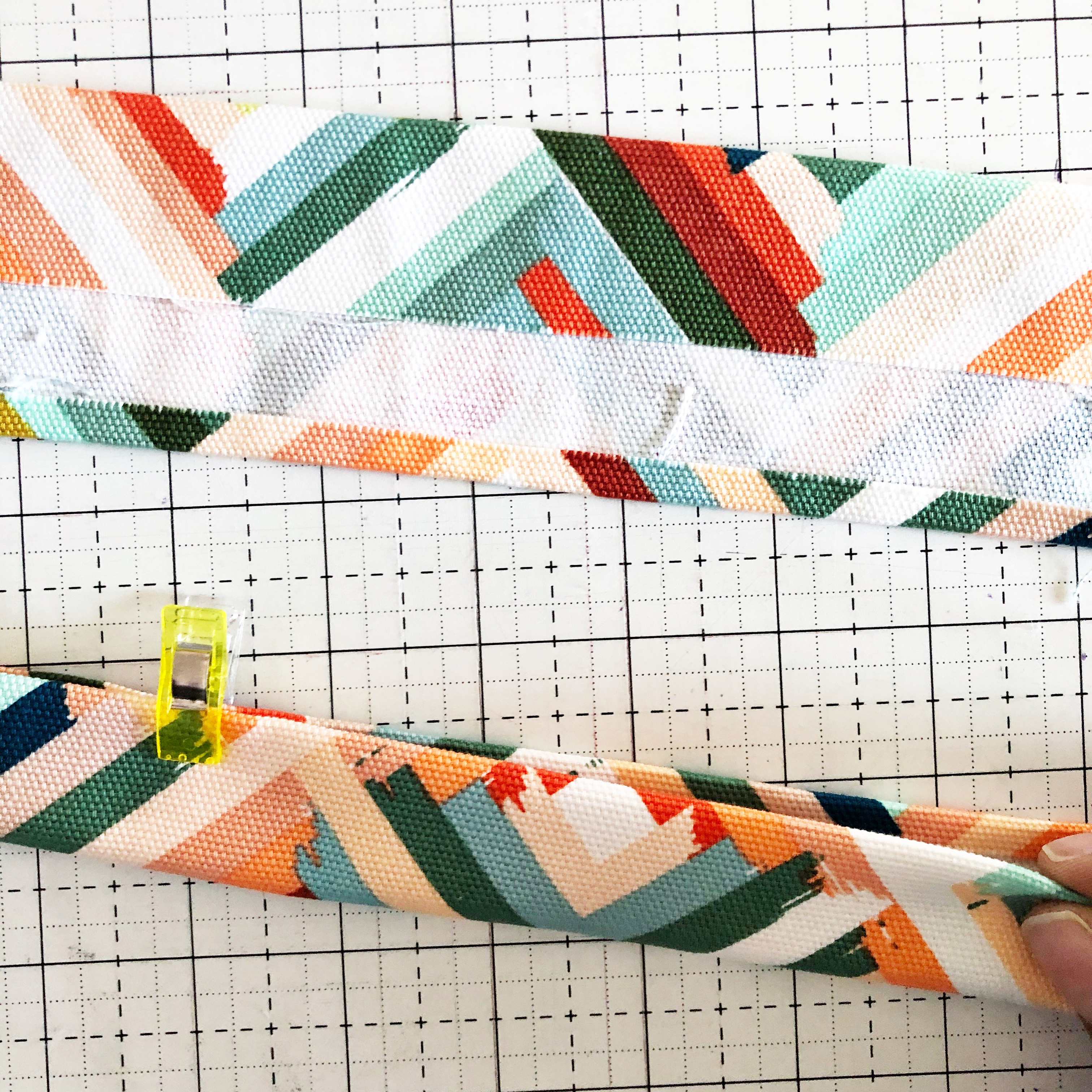 Canvas Market Bag Tutorial: Preparing the fabric for sewing