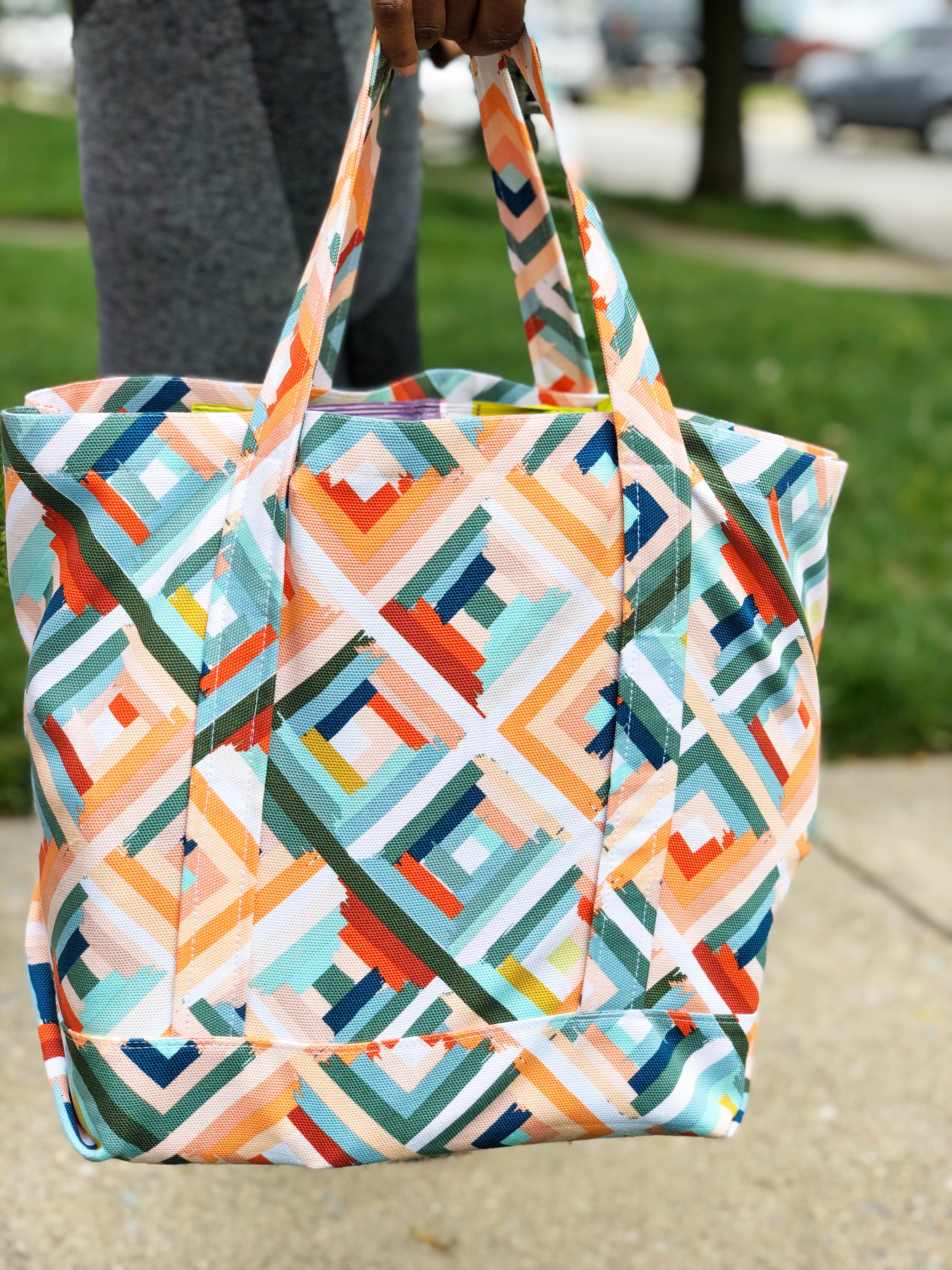 Canvas Market Bag Tutorial: Finished Project