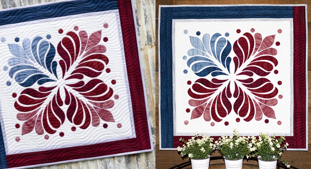red white blue quilt