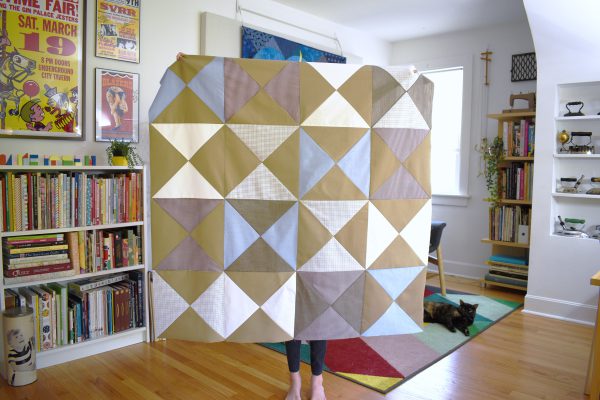 How to make a memory quilt: cutting and piecing