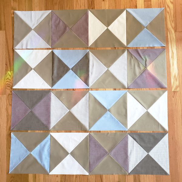 How to make a memory quilt: cutting and piecing