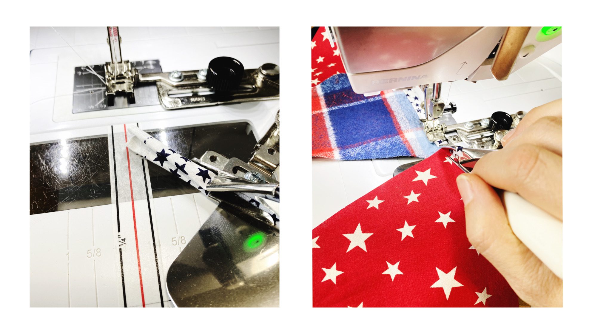 Quick 10 Minute Bunting: Sewing