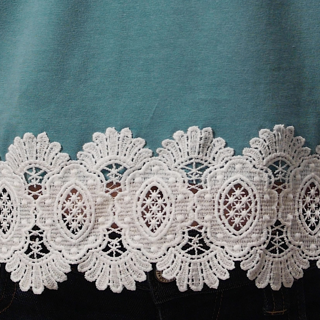 How to Upcycle a T-shirt with Lace Hem