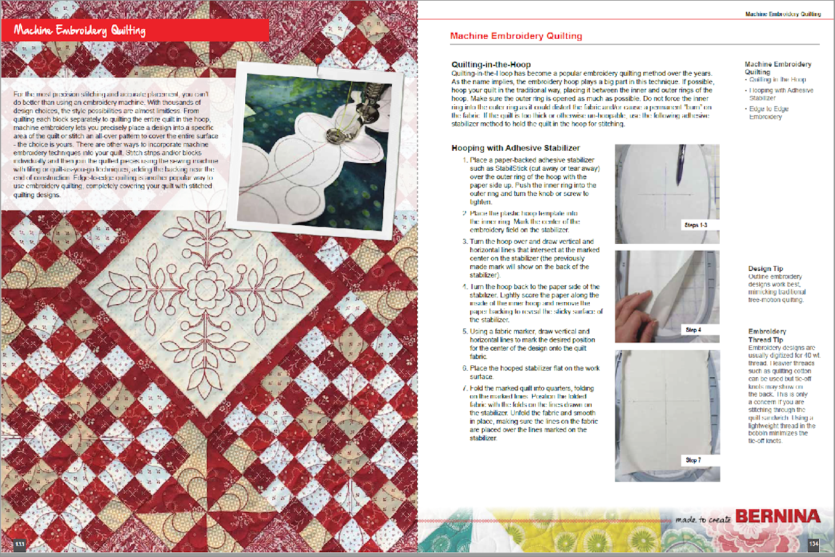 Machine Embroidery Quilting pages