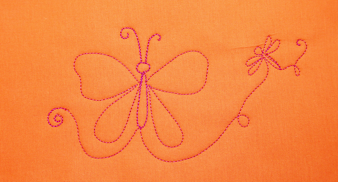 Free-motion Quilting Butterfly Tutorial