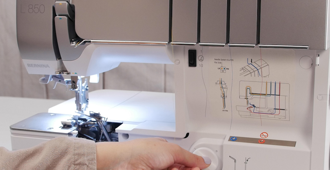 BERNINA L 850 easily threads specialty threads