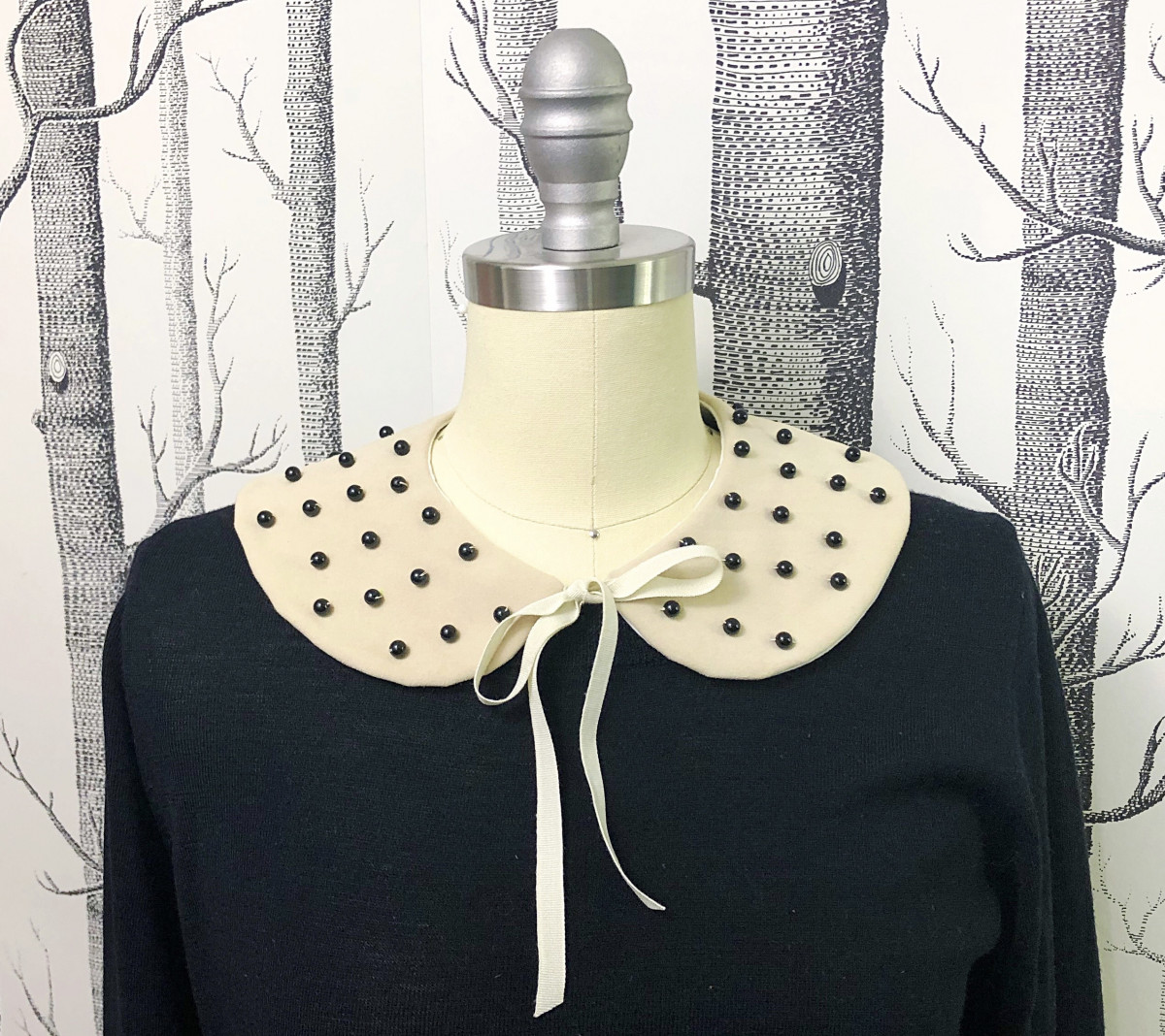 How to Sew a Detachable Statement Collar, Part 1 Rounded Collar WeAllSew