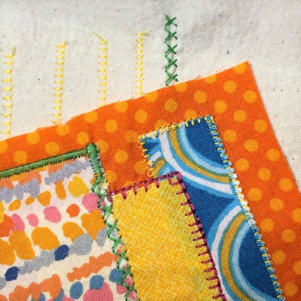 Appliqued Bib Burp Cloth Set Tutorial: applique practice sampler