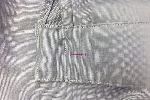 Buttons and Buttonholes - Garment_Sew_Along_Post_#8_09_Marked_Cuff_Buttonhole_BERNINA_WeAllSew_Blog