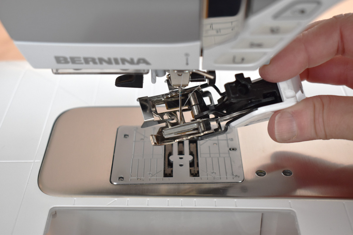 Stitch in the Ditch with BERNINA Walking foot 50 WeAllSew