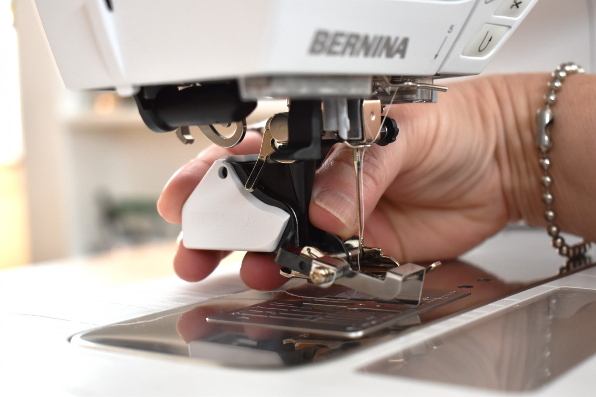 Stitch in the Ditch with BERNINA Walking foot 50 WeAllSew