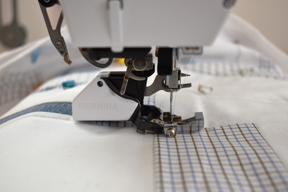 Stitch in the Ditch with BERNINA Walking foot 50 WeAllSew