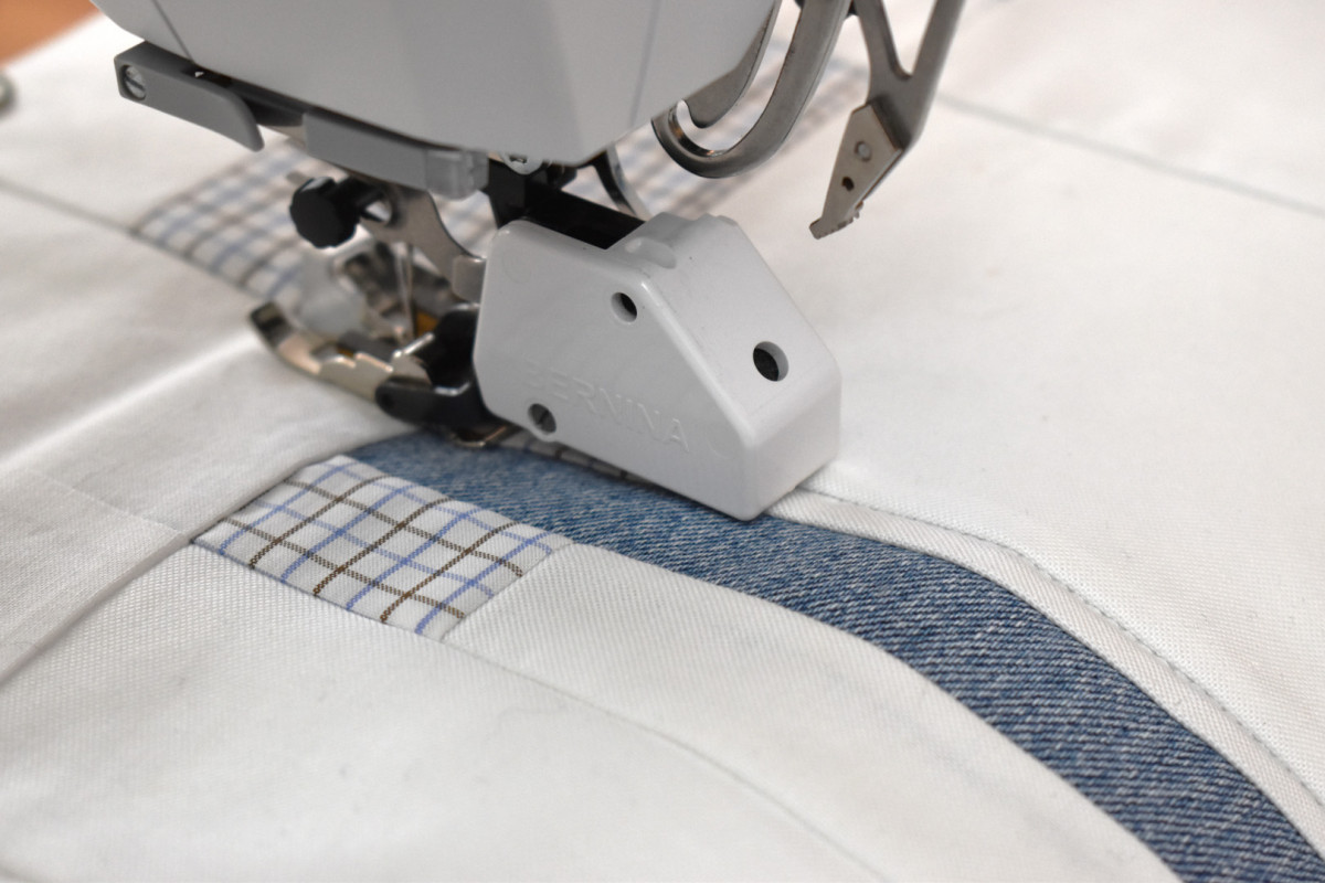 Stitch in the Ditch with BERNINA Walking foot 50 WeAllSew