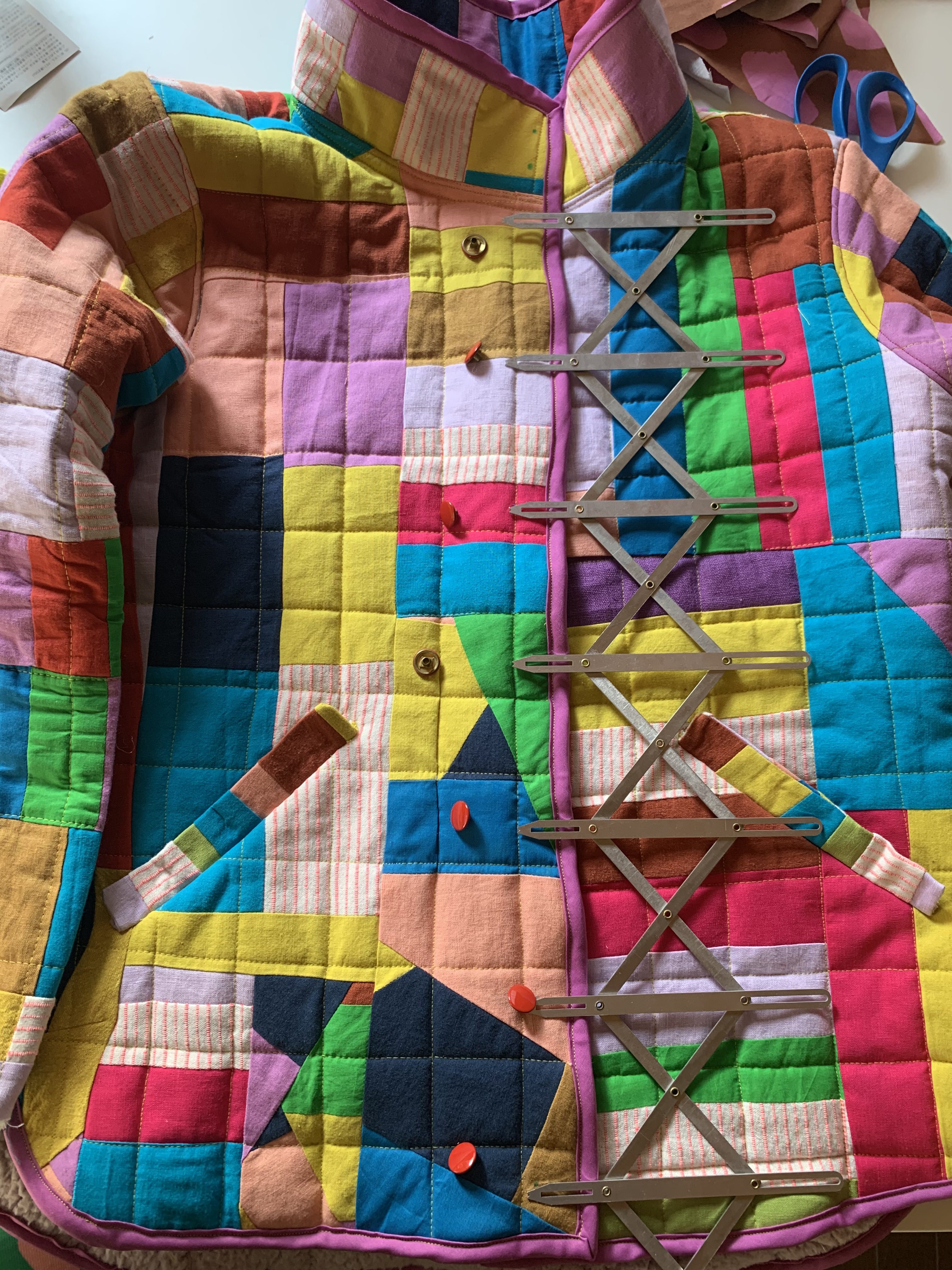 my turn to make a QUILT JACKET!! Thrift Flip with FREE Pattern :) 