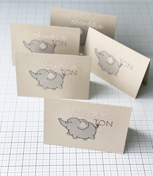 Embroidered Greeting Cards: Finish Cards