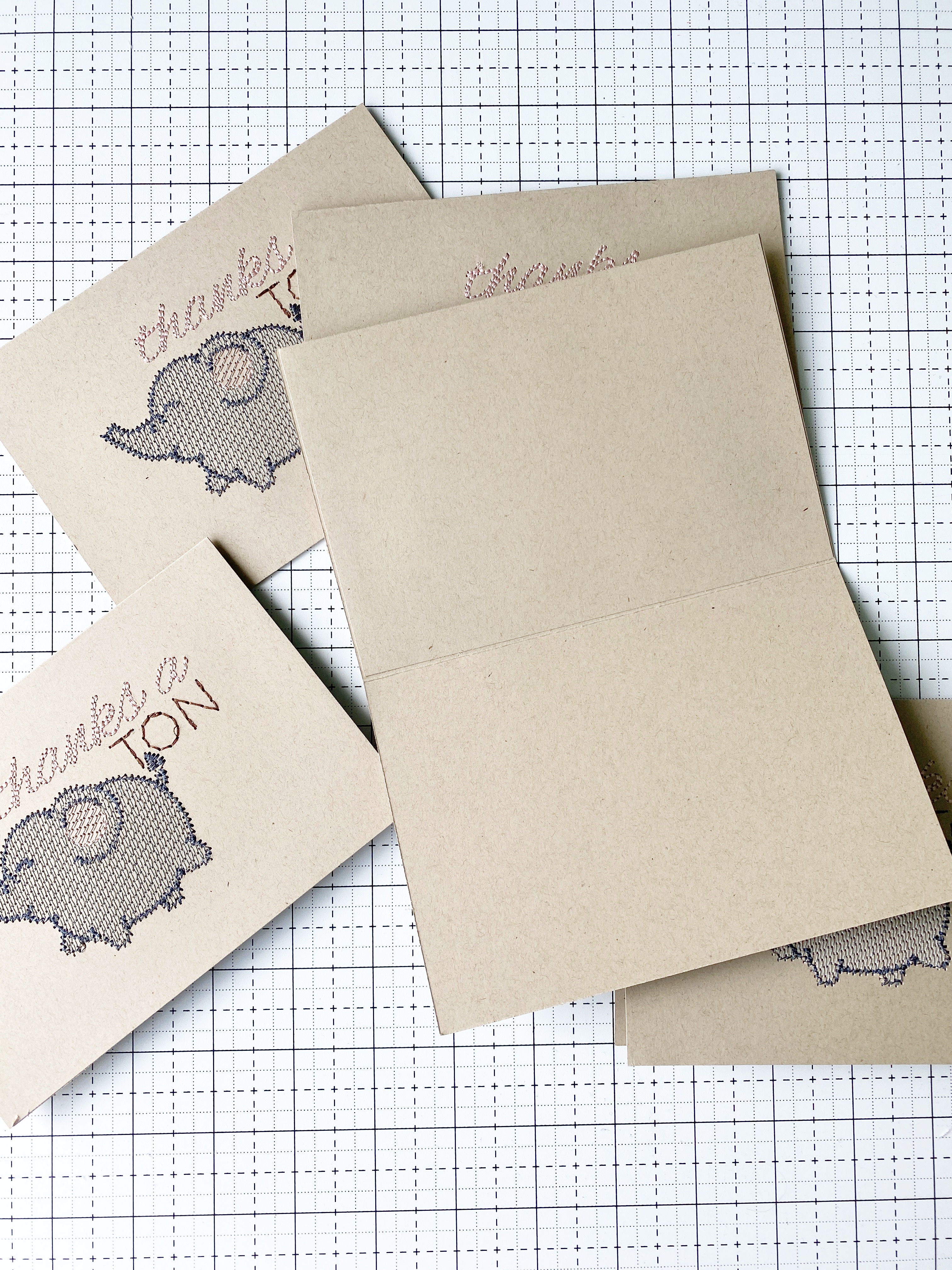 Embroidered Greeting Cards: Finish Cards