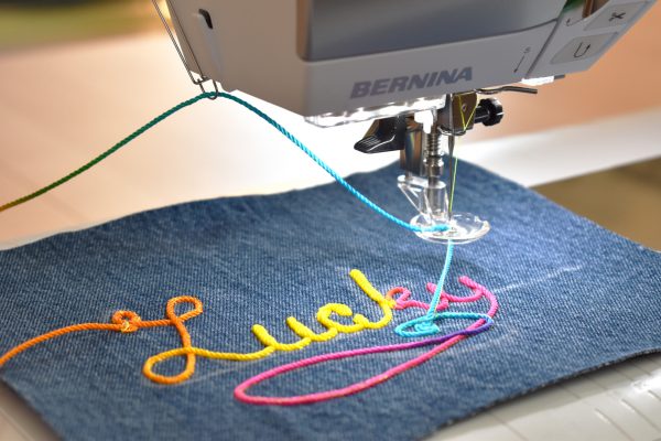How To Make Patches with Free-motion Couching by Erika Mulvenna