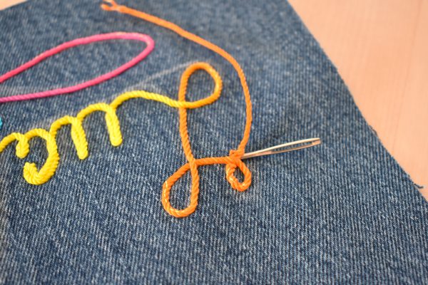How To Make Patches with Free-motion Couching by Erika Mulvenna