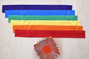 Rainbow Door Hanger by Erika Mulvenna for WeAllSew