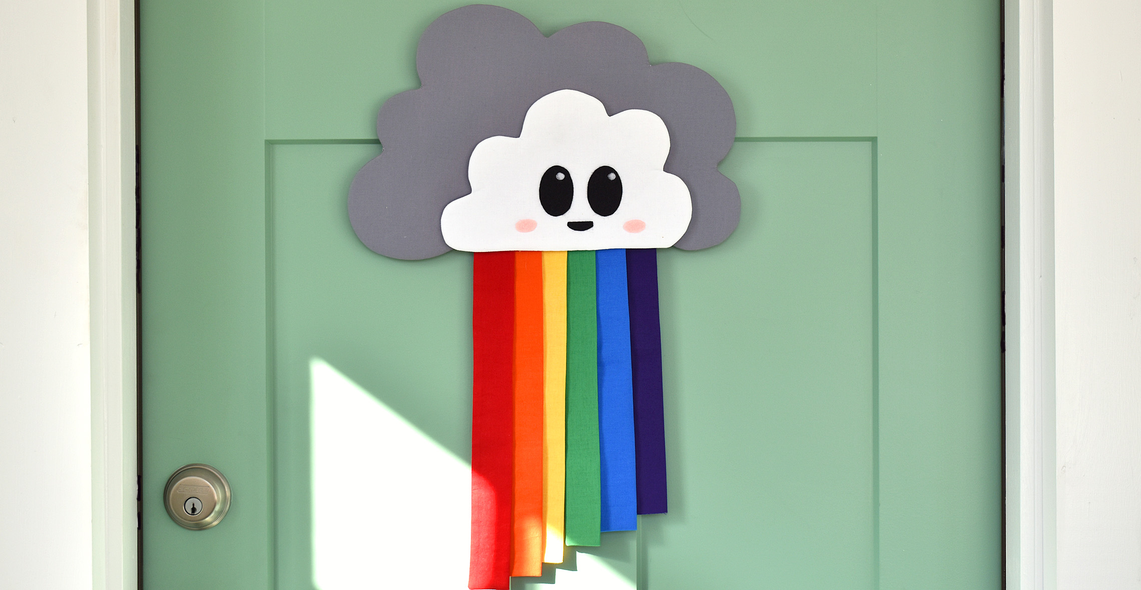 Rainbow Door Hanger by Erika Mulvenna for WeAllSew
