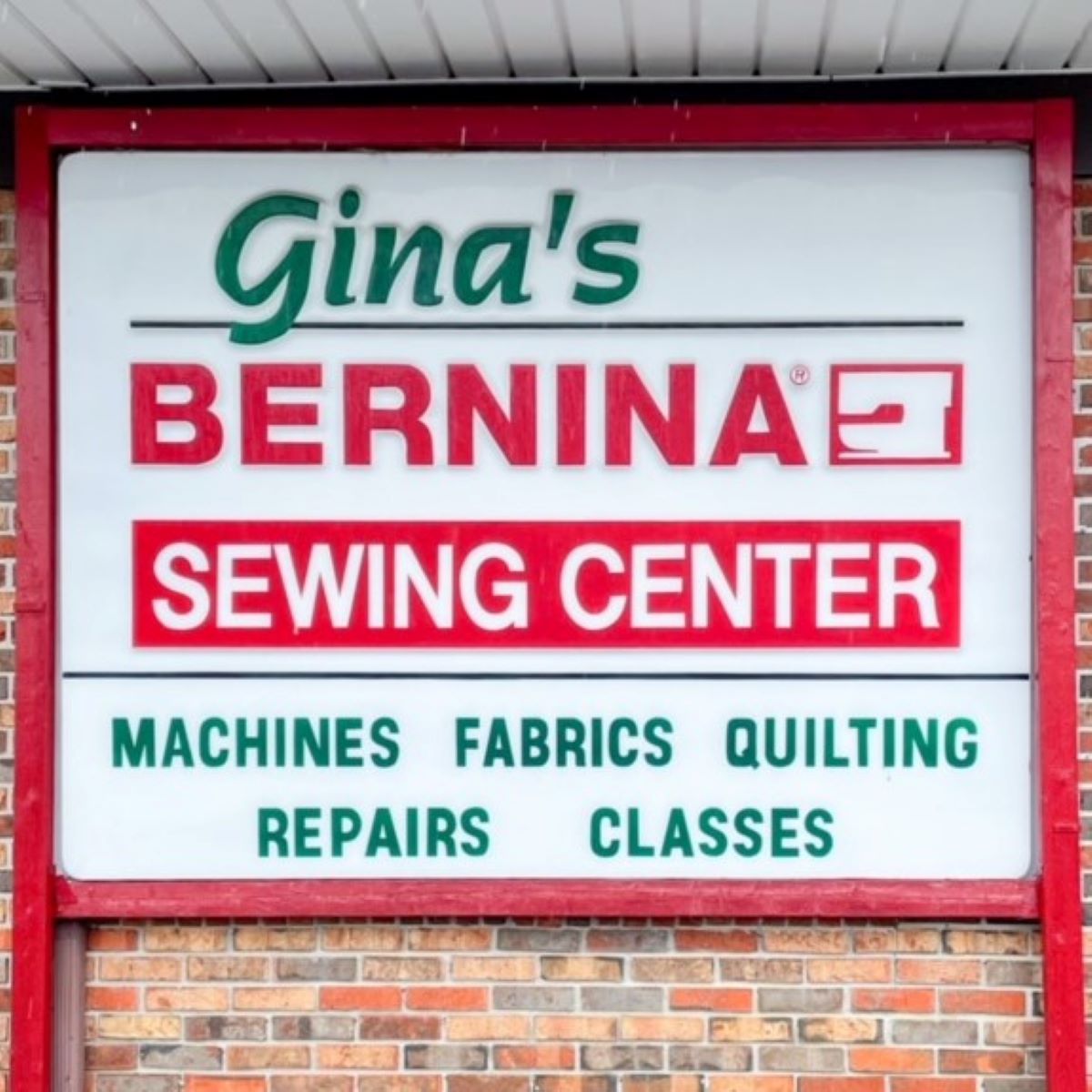 Gina’s BERNINA Sign