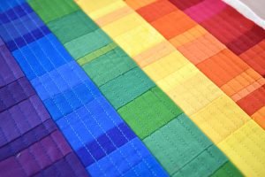 Pride Flag Mini Quilt Tutorial by Erika Mulvenna