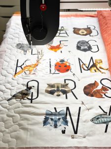 Sewing and Quilting a Wholecloth Baby Quilt: Quilting using a Ruler