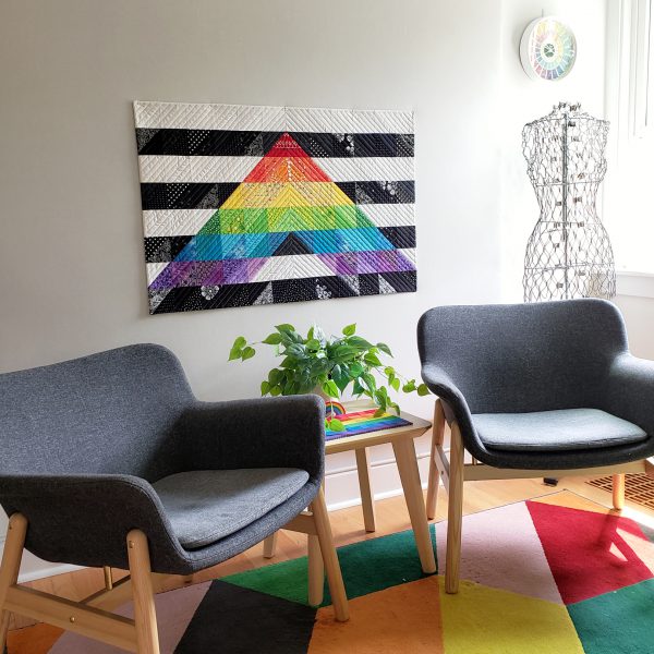 Straight Ally Pride Quilt Tutorial by Erika Mulvenna