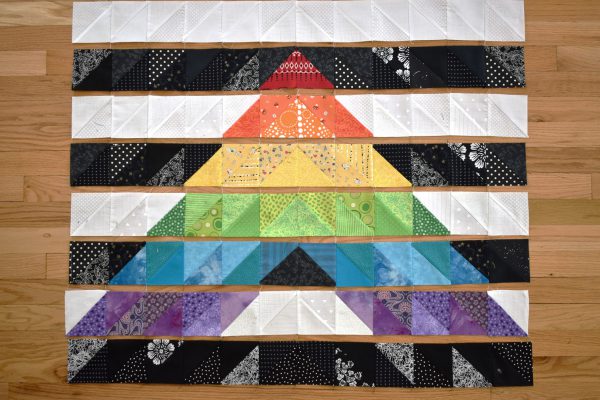 Straight Ally Pride Quilt Tutorial by Erika Mulvenna