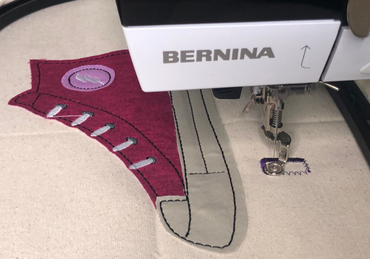 bernina machine embroidery applique WeAllSew