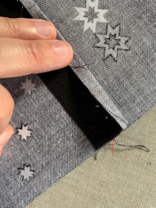 Seam Finishes Sampler Mock French Seams Step 3