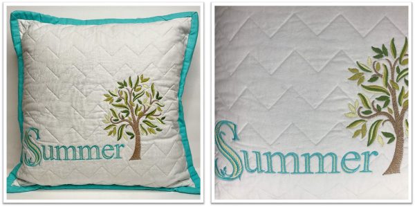 Quilted Backgrounds with Embroidery