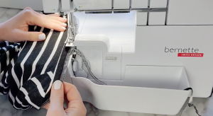 Tips for Sewing a Basic Tee - Neckband BERNINA WeAllSew Blog Feature 1100x600