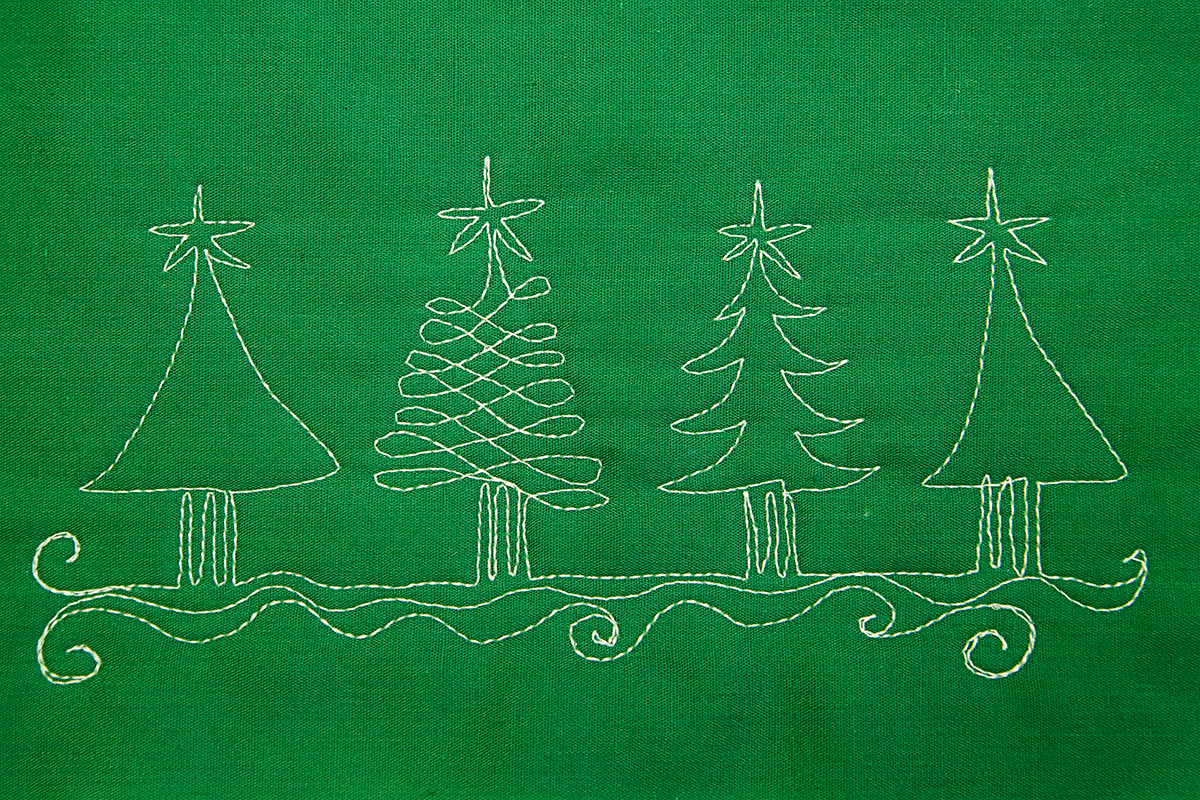 Christmas Lights Free Motion Quilting Stencil Tutorial! Quiltmas in July  2022 
