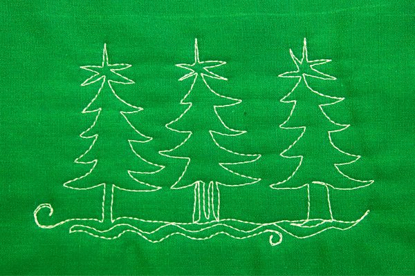 Christmas Lights Free Motion Quilting Stencil Tutorial! Quiltmas