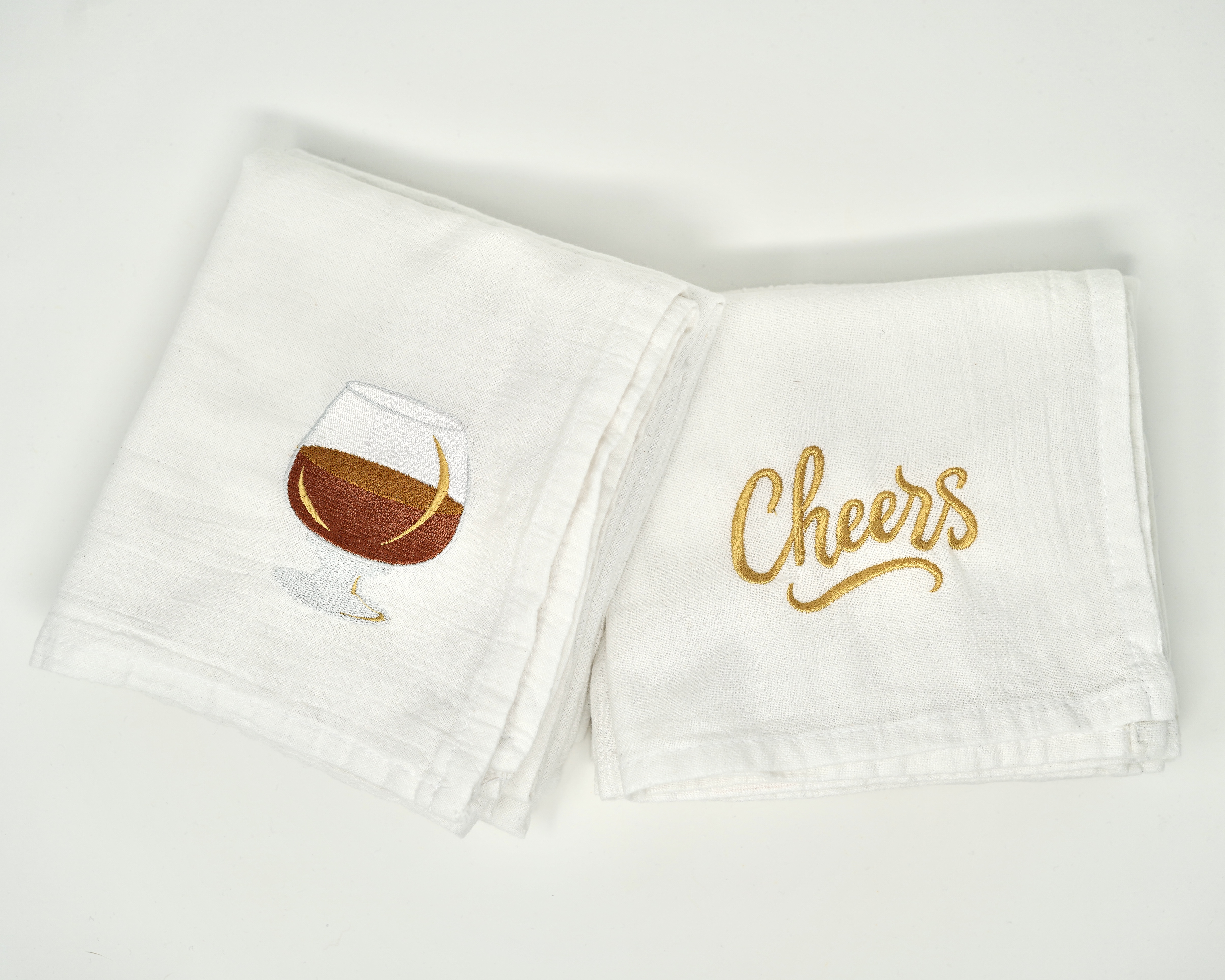 White Kitchen Embroidered Towel Mama needs a Cocktail