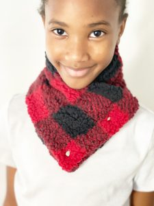 How To Make a Sherpa Neck Warmer: Finished Product