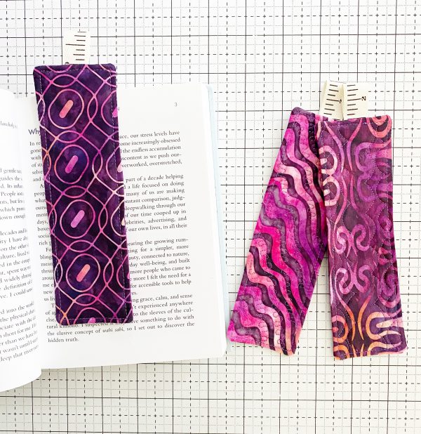 How to Make Quilted Fabric Bookmarks: Finished Product