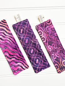 How to Make Quilted Fabric Bookmarks: Finished Product