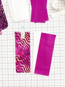 How to Make Quilted Fabric Bookmarks: Add the Ribbon