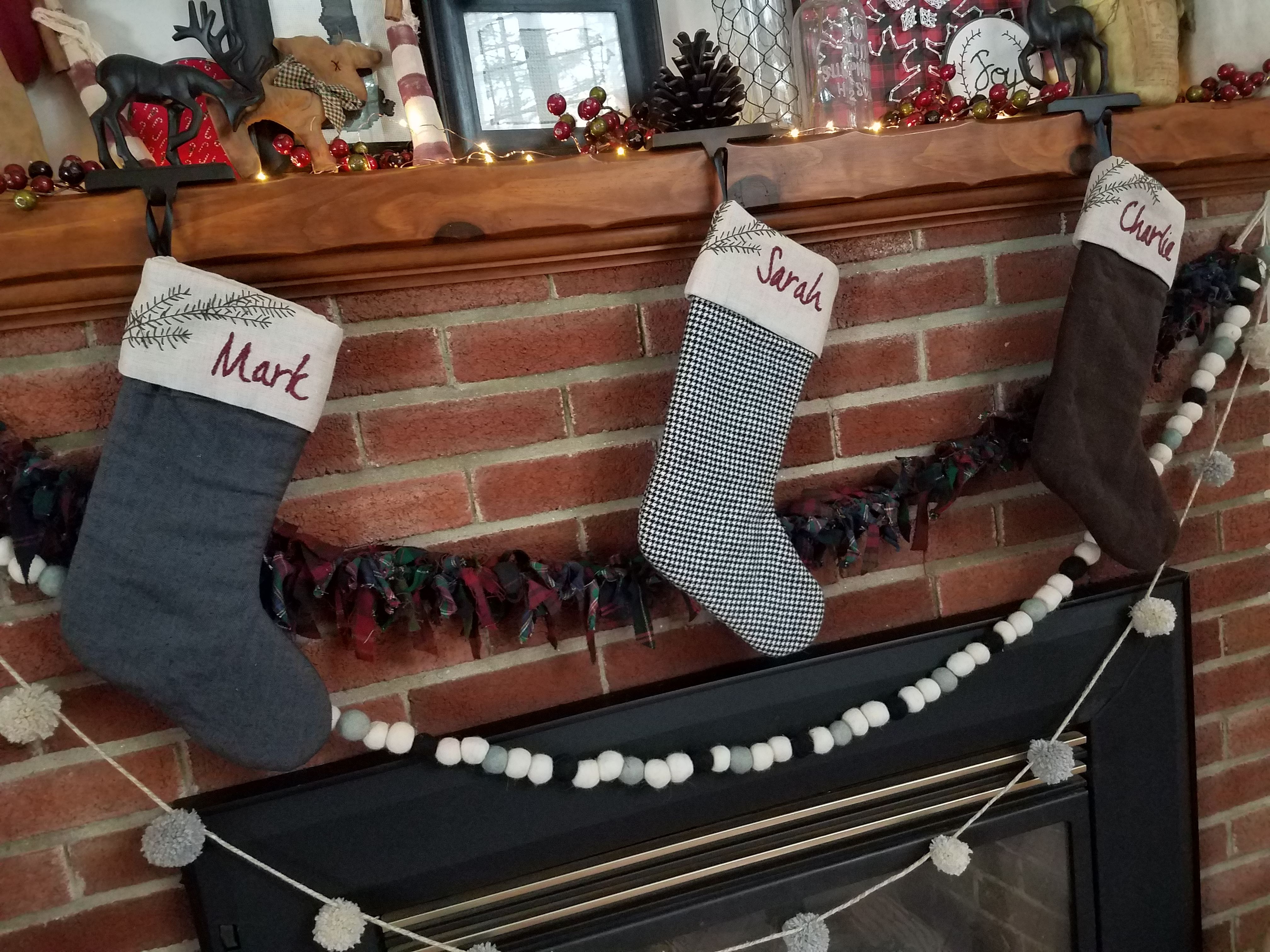 How to Sew a Personalized Flannel Christmas Stocking - WeAllSew