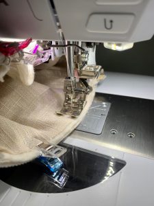 Sewing the Stocking Cuff