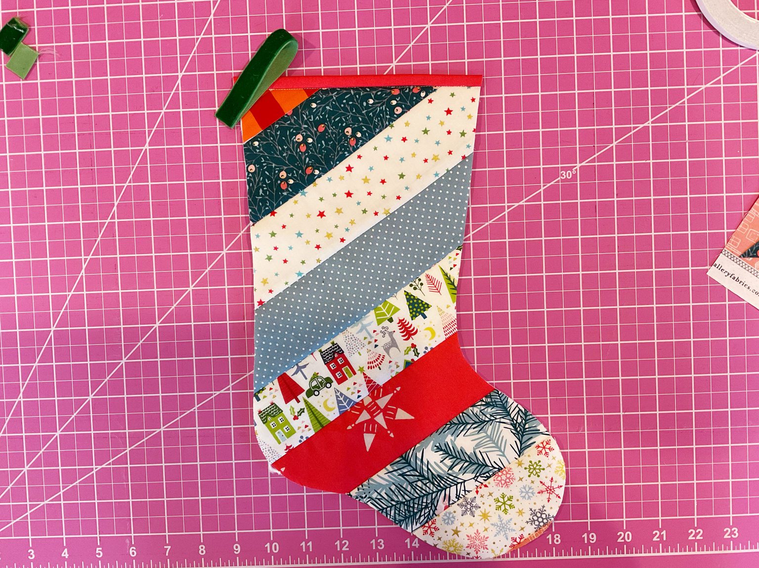 Tutorial Learn how to Quilt Christmas Stockings as You Go WeAllSew