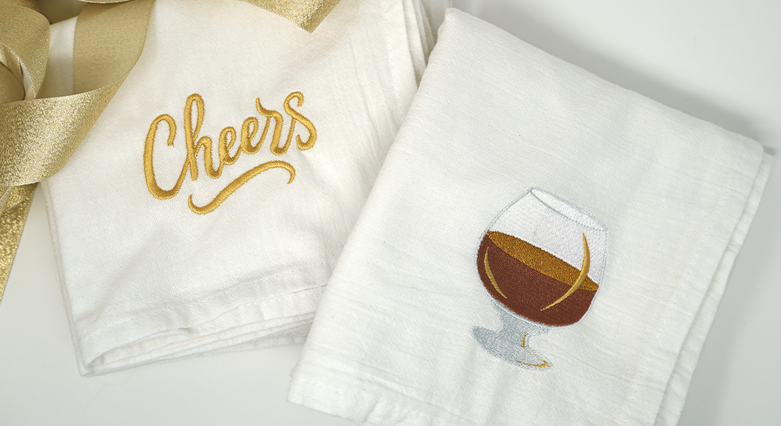 Embroidered Kitchen Towels BERNINA WeAllSew Blog Feature 1100x600