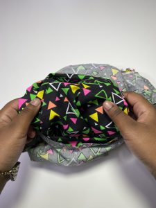 Reusable Popcorn Bag - Turning fabric