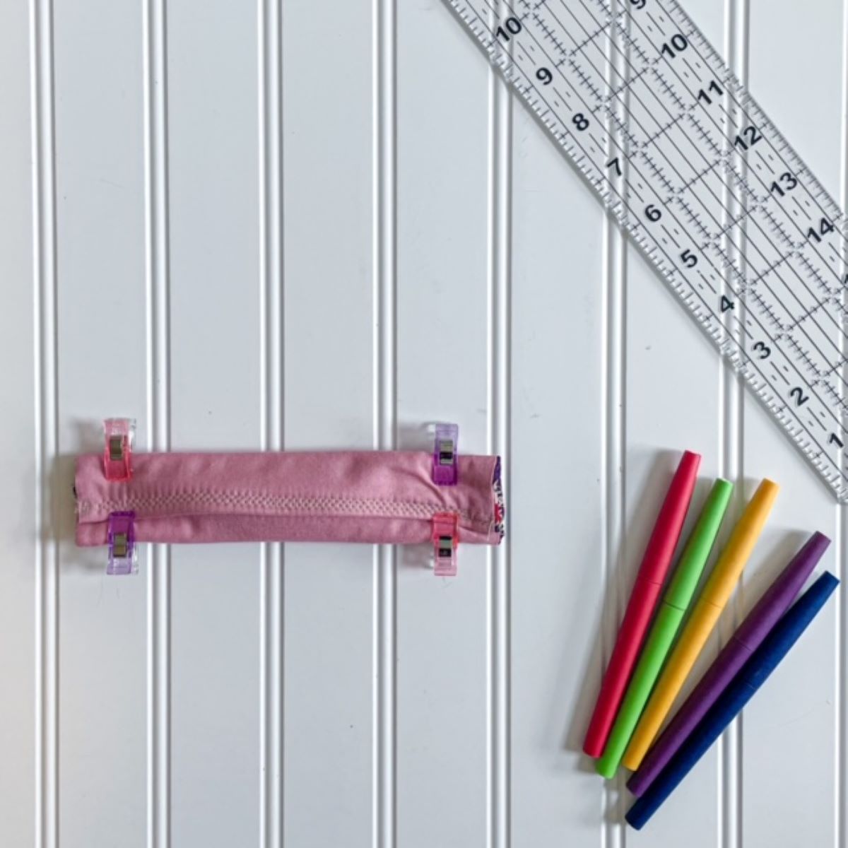 How to make a mini pencil pouch, diy slim pencil case